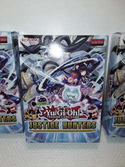 12 PACKS in 3 Mini Box YuGiOh Justice Hunters w/ 1 Field Center Card 1st Edition - Image 3