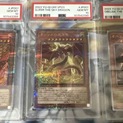 PSA 10 Yu-Gi-Oh 25th QCSR Obelisk Slifer Ra God Cards Set Serial Numbered - Image 3