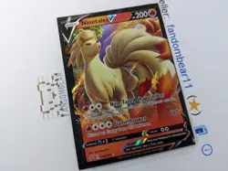 Ninetales V ULTRA RARE card 026/192 Rebel Clash 2020 Pokemon TCG - NM/LP - Image 3