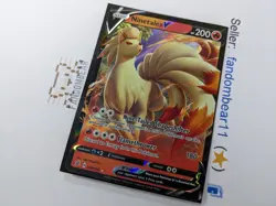 Ninetales V ULTRA RARE card 026/192 Rebel Clash 2020 Pokemon TCG - NM/LP - Image 4