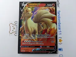 Ninetales V ULTRA RARE card 026/192 Rebel Clash 2020 Pokemon TCG - NM/LP - Image 5