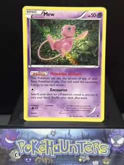 Pokemon Card Mew 29/124 Holo Rare XY Fates Collide Light Play - Image 1