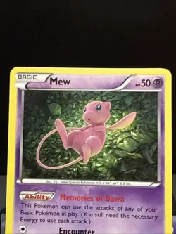 Pokemon Card Mew 29/124 Holo Rare XY Fates Collide Light Play - Image 2