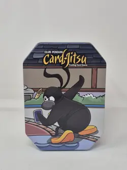 Club Penguin Card-Jitsu Trading Card Tin w/ 60 Cards - Shown In Pics RARE - Image 2