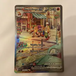 Pokemon Skeledirge EX Holo Card Paldea Evolved 258/193 NM Condition - Image 1