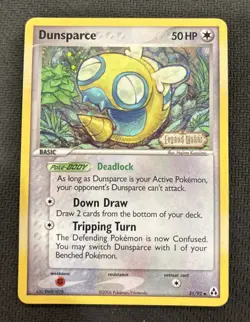 Dunsparce 31/92 Reverse Holo 2006 EX Legend Maker Stamped Pokemon Card MP - Image 1