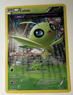 Celebi XY93 Black Star Promo Full Art Cosmos Holo Pokemon Card - Image 2