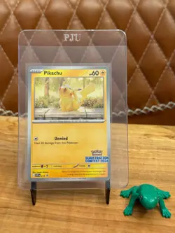 Pikachu (214; NM) - 2024 Illustration Contest Promo Card - Pokemon TCG - Image 1