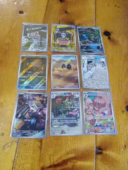 Pokemon Card Lot 9 VMAX VSTAR Lot Full Art Lot Wimpod Gimmighoul Mint Rare - Image 1