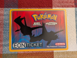 Pokemon Eon Ticket Promo E-Reader E Card Ruby & Sapphire GBA -NM - Image 1