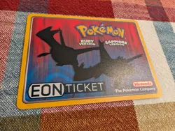 Pokemon Eon Ticket Promo E-Reader E Card Ruby & Sapphire GBA -NM - Image 3