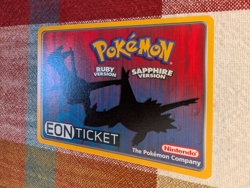 Pokemon Eon Ticket Promo E-Reader E Card Ruby & Sapphire GBA -NM - Image 5
