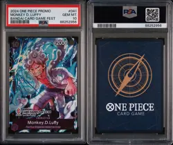 PSA 10 One Piece Monkey D. Luffy Bandai Card Game Fest 23-24 P-041 English - Image 3