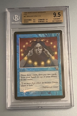 1999 MTG Brainstorm (Foil) - Mercadian Masques #61 - Image 1