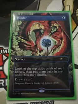 Ponder 1783 Borderless Rainbow Foil D & D Secret Lair MTG NM / M - Image 1