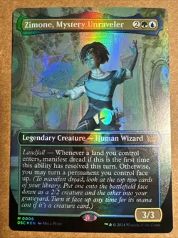 Zimone, Mystery Unraveler (Borderless) Commander: Duskmourn: House of Horror... - Image 1