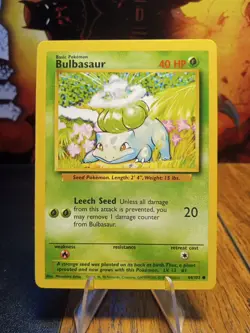1999 Pokemon Base Set Unlimited Bulbasaur #44 VLP - Image 1