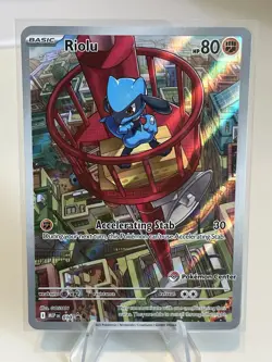 Riolu - 010 (Pokemon Center Exclusive) 010 Me: Mega Evolution Promo Holo - Image 1