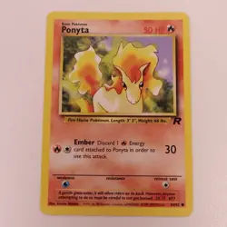 Ponyta 64/82 Team Rocket Regular Unlimited Common - Pokemon TCG - NM - Image 1