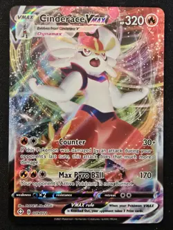 Cinderace VMAX 019/072 Shining Fates Full Art Ultra Rare Holo Pokemon 2021 NM - Image 1