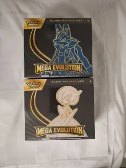 Pokemon TCG Mega Evolution ETBs Lucario & Gardevoir Set Of 2 Factory Sealed New - Image 1