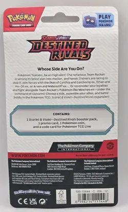 Pokemon TCG: Scarlet & Violet - Destined Rivals Checklane Blister - Zarude - Image 2