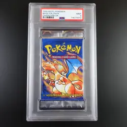 PSA 9 Charizard Pokemon Base Set Pack 4th Print 1999-2000 UK Graded - Image 1