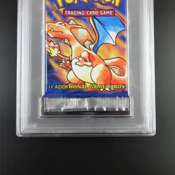 PSA 9 Charizard Pokemon Base Set Pack 4th Print 1999-2000 UK Graded - Image 3