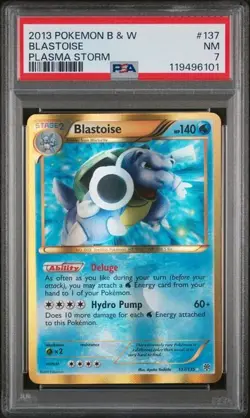 PSA 7 - 2013 Pokemon Black & White Plasma Storm Shiny Blastoise 137/135 - Image 1
