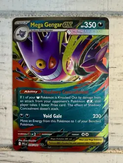 Mega Gengar EX Phantasmal Flames 056/094 Pokemon TCG Double Rare Mega Evolution - Image 1