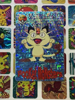 Pokemon Vintage Pocket Monsters Vending HOLO Prism Sticker 1999 Bandai Nintendo - Image 3