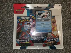 Pokemon Scarlet & Violet Paradox Rift: 3 Pack Blister Cetitan - Image 1