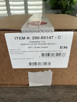 Pokemon Crown Zenith ETB Case Sealed - 10 Elite Trainer Box Case - Image 2