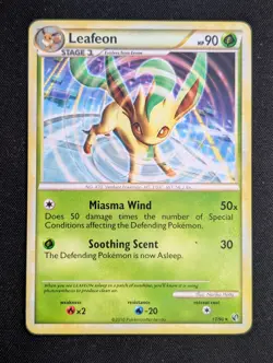 Leafeon 17/90 Undaunted Non-Holo Rare Pokemon TCG LP - Image 1