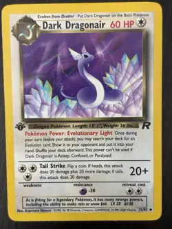Dark Dragonair 1st Edition Team Rocket 33/82 LP Pokemon TCG WOTC - Image 1