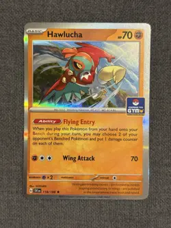 Hawlucha Stamped Asia Exclusive GYM 118/198 Pokemon TCG NM - Image 1
