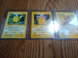 Lot 3 Pokemon Cards. Pikachu (60/64) Pikachu (58/102) & Riachu (29/62) Exc. Con - Image 2