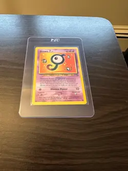 Unown J Black Star Promo 38 Vintage Pokemon TCG Card - Image 3
