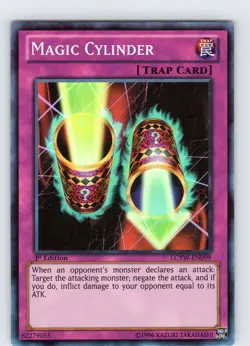 Yu-Gi-Oh TCG Magic Cylinder LCYW-EN099 1st Edition Super Rare Card NM - Image 1