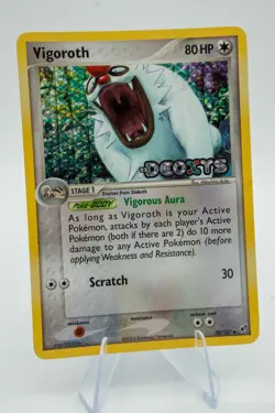 Pokemon Card - Vigoroth Stamped Deoxys 50/107 Reverse Holo Light Play+ LP + - Image 1