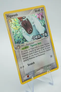 Pokemon Card - Vigoroth Stamped Deoxys 50/107 Reverse Holo Light Play+ LP + - Image 4