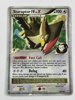 Pokemon Card Staraptor FB LV.X 47/147 Holo NM - Image 1