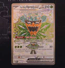 Pokemon TCG Card Teal Mask Ogerpon EX 190/167 Twilight Masquerade Full Art - NM - Image 1