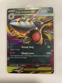 Mega Sharpedo ex 061/094 - Pokemon Card TCG - Phantasmal Flames Double Rare - NM - Image 1