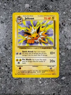 Pokemon TCG Cards Jolteon 20/64 Jungle Rare NM - Image 1
