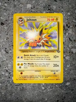 Pokemon TCG Cards Jolteon 20/64 Jungle Rare NM - Image 3