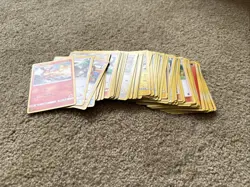 100 Stamped Pokemon Cards, 2006-2019 Common Promo Rare Random Series And Sets - Image 1