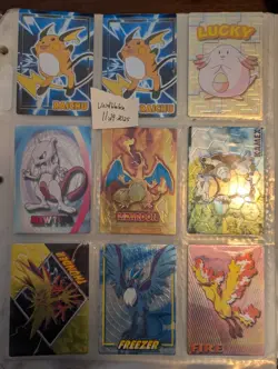 Pokemon Meiji Get Card Promo Lot Charizard Gold Mewtwo Embossed Japanese 9 Cards - Image 1