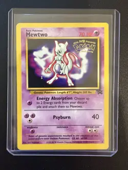 Mewtwo Pokemon The First Movie Black Star Promo 3 Card TCG MP - Image 1