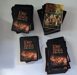 Lot 400+ Lord of the Rings Trading Card Game Fellowshp Rulebook Tin 7 HOLOS 2001 - Image 1